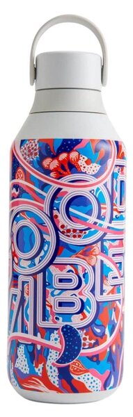 Μπουκάλι Θερμός Series 2 Urban Murals Chilly's με χωρητικότητα 500ml και διατήρηση θερμοκρασίας 12h ζεστό / 24h κρύο - Good Vibes