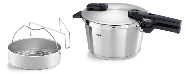 Χύτρα Ταχύτητας Fissler Vitaquick Premium με καλάθι ατμού, χωρητικότητα 4.5L και διάμετρο 22cm