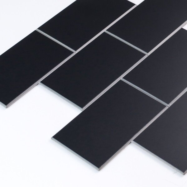Αυτοκόλλητα Πλακάκια (Σετ 4τμχ) L-C Careo Black 1770154