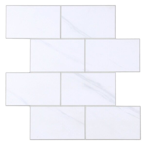 Αυτοκόλλητα Πλακάκια (Σετ 4τμχ) L-C Careo White 1770155