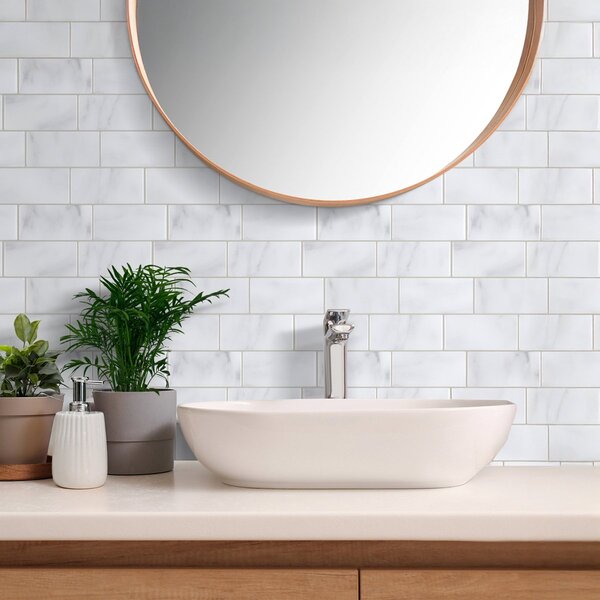 Αυτοκόλλητο 3D Πάνελ Τοίχου (30.5x25) L-C Metro Marble 1770132