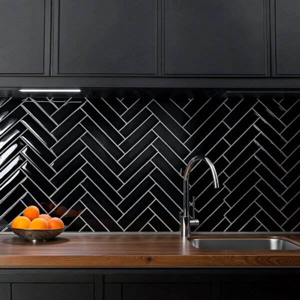 Αυτοκόλλητο 3D Πάνελ Τοίχου (30.5x25) L-C Malda Black 1770139