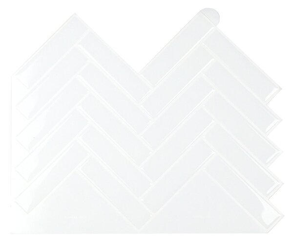 Αυτοκόλλητο 3D Πάνελ Τοίχου (30.5x25) L-C Malda White 1770156