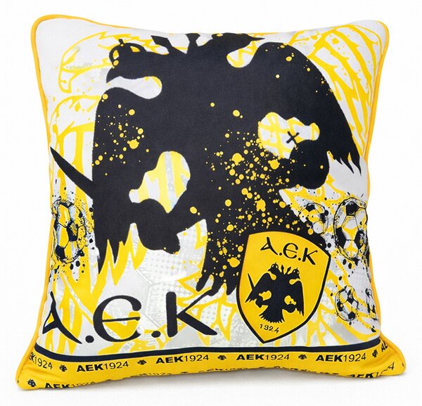 Διακοσμητική Μαξιλαροθήκη 2 Όψεων (43x43) AEK