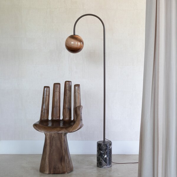 IT´S ABOUT ROMI It's about RoMi Λυχνία Tivoli, καφέ, ύψος 163 cm, Καφέ / Σκουριάς, Σαλόνι / τραπεζαρία, Μάρμαρο, σύγχρονο