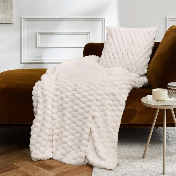 Κουβέρτα Καναπέ Fleece (125x150) L-C Frosty Natural 1612410