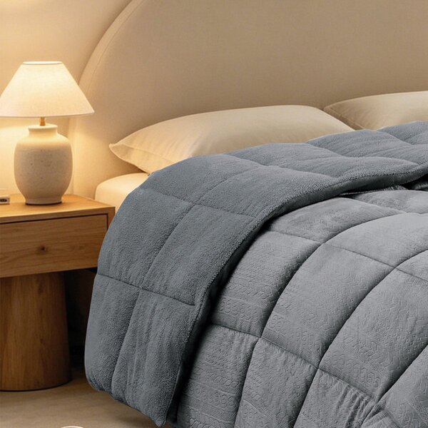 Κουβερτοπάπλωμα King Size (240x260) Melinen Shelby Grey