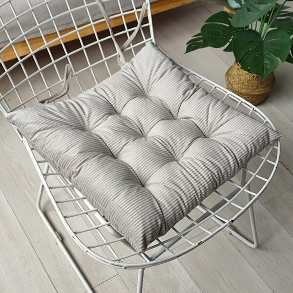 Μαξιλάρι Καρέκλας (40x40) Melinen Cord Light Grey