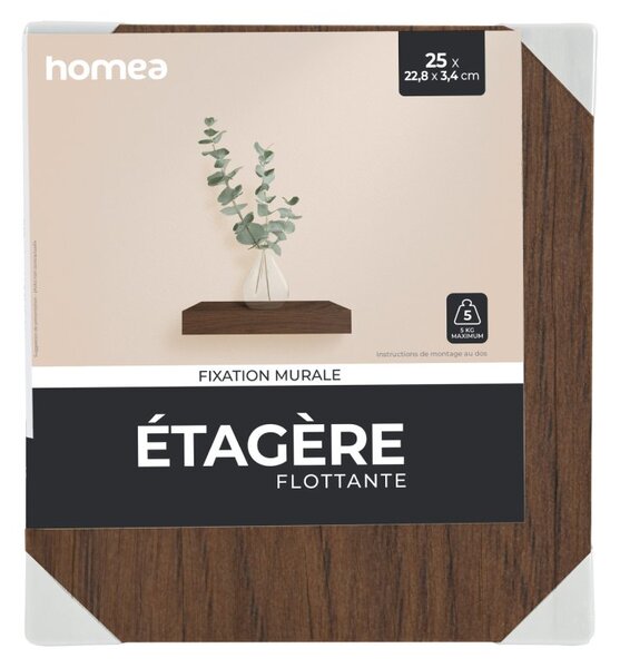 Ράφι Τοίχου (25x22.8x3.4) L-C Acacia 6RAN790AC