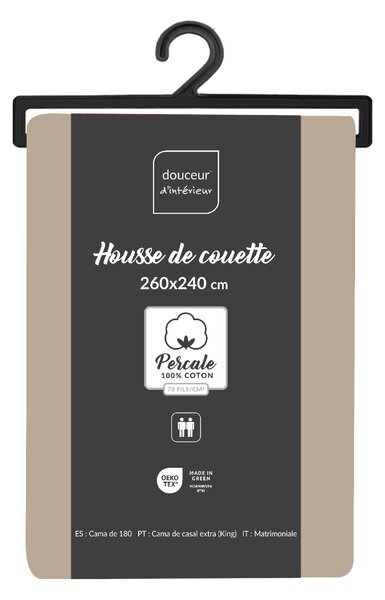 Παπλωματοθήκη King Size (240x260) L-C Percaline Sand 1644686