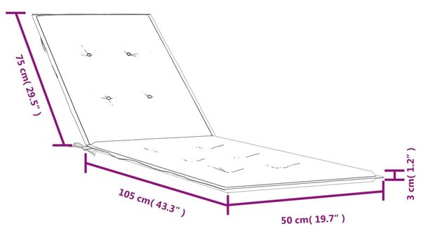 Μαξιλάρι Σεζλόνγκ Πράσινο (75+105)x50x3 εκ. Υφασμάτινη - Πράσινο