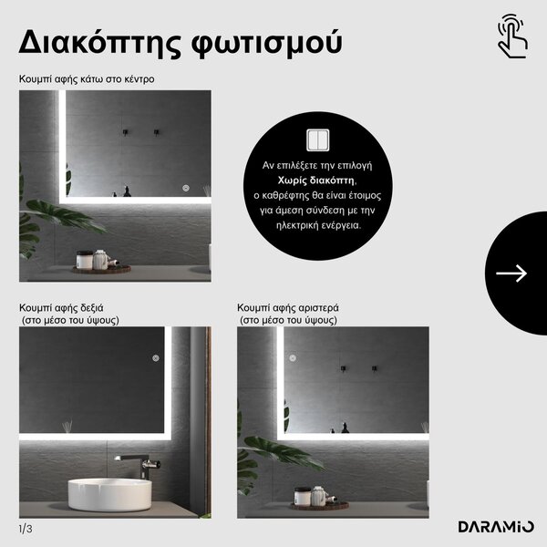 Καθρέφτης με Φως LED F1