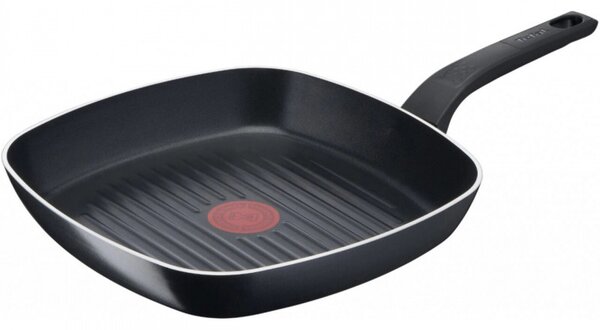 Τηγάνι Grill Tefal B5674053, 26 cm, επικάλυψη τιτανίου, πάτος διάχυσης, Thermo-Signal, Thermo-Spot, Μαύρο