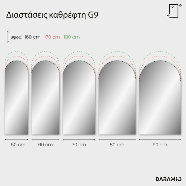Άτυπος καθρέφτης με Φως LED G9