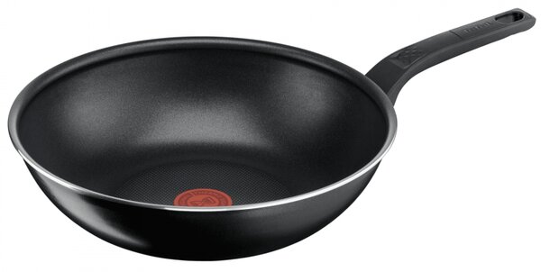 Τηγάνι Wok Tefal B5671953, 28 cm, Thermo-Signal, Thermo-Spot, Επικάλυψη τιτανίου, Χωρίς PFOA, Μαύρο