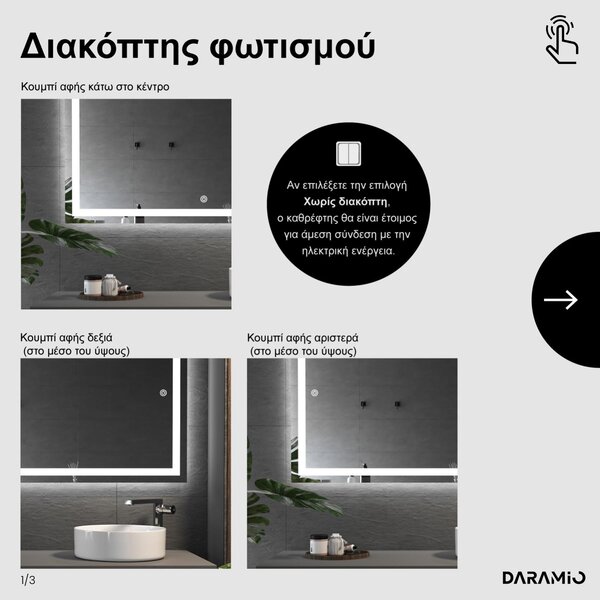 Καθρέφτης με Φως LED F2