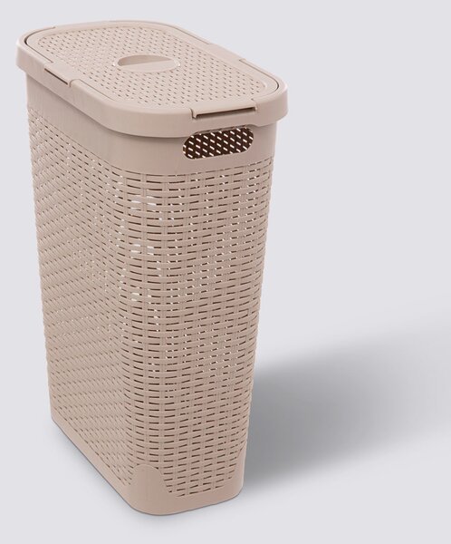 Καλάθι Απλύτων 40Lit (26.5x46.4x60.5) F-V Rattan Slim Linen 202409L