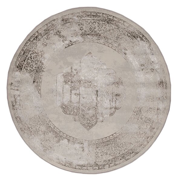Στρογγυλό Χαλί All Season (Φ160) Βιοκαρπέτ Gossip 6341F Grey Vizon