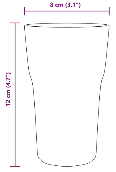 Ποτήρια Μπίρας 6 Τεμ. 295 ml - Διαφανές