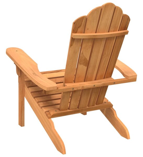 Καρέκλα Κήπου Adirondack 77x78x95 εκ. από Μασίφ Ξύλο Teak - Καφέ