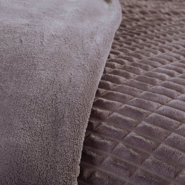 Κουβερτοπάπλωμα Μονό (160x220) Nef-Nef Homeware Elaisa D.Grey