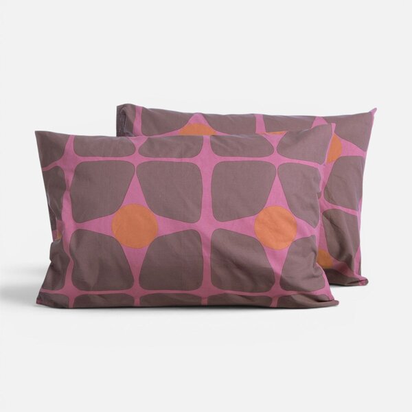 Μαξιλαροθήκη (52x72) Nef-Nef Homeware Casual Coreo Mauve
