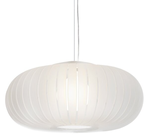 Kartell Κρεμαστό φωτιστικό Teresa Frozen, χρώμα πάγου, Ø 50 cm, E27, Λευκό, Σαλόνι / τραπεζαρία, Πλαστικό, σχεδιασμός
