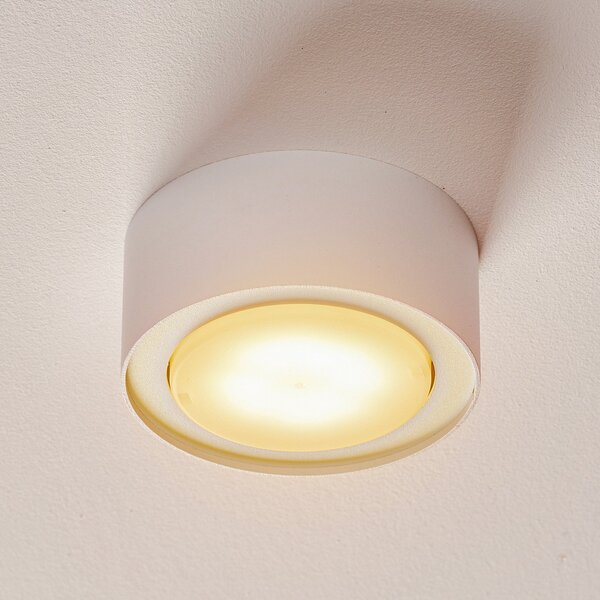 Nowodvorski Lighting Σποτ οροφής Flea από χάλυβα, λευκό, ρυθμιζόμενος, Λευκό, Σαλόνι / τραπεζαρία, Μέταλλο