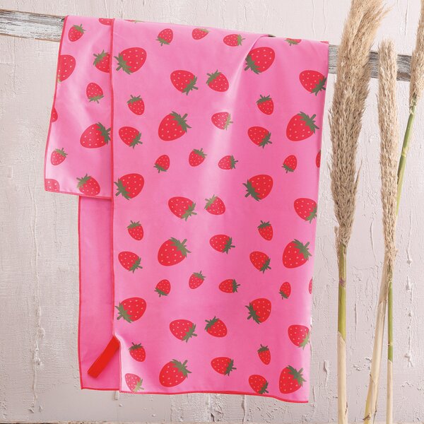 Παιδική Πετσέτα Θαλάσσης Microfiber (90x160) Rythmos Strawberry Fields
