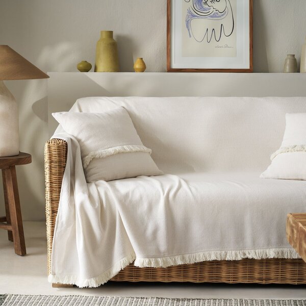 Ριχτάρι Πολυθρόνας (180x180) Gofis Home Odessa Off White 533/05