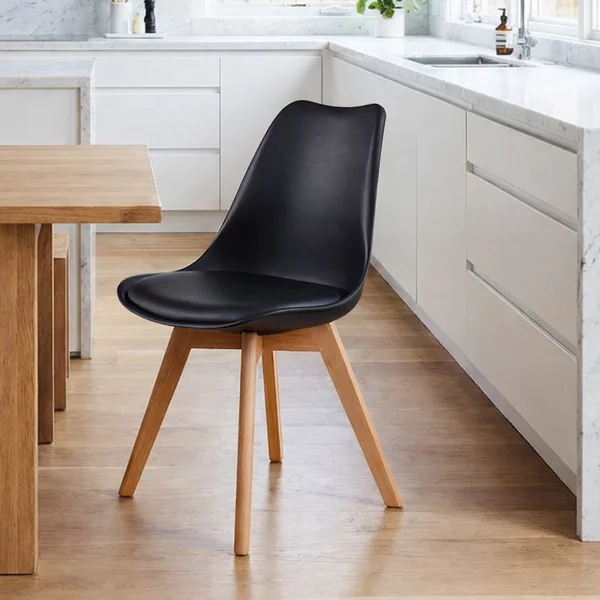 Καρέκλα Τραπεζαρίας (44x51x77) Spitishop Essential Black