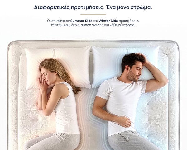Στρώμα Onesleep, Verso Adapt Sleep Technology, 160x200x28, Μέτριο
