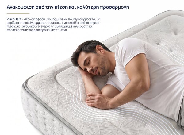 Στρώμα Onesleep, Verso Adapt Sleep Technology, 160x200x28, Μέτριο