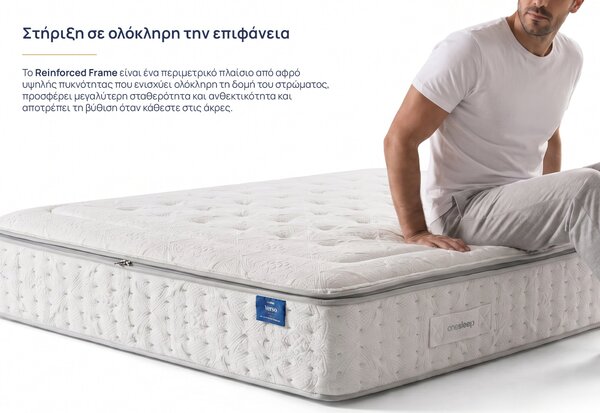 Στρώμα Onesleep, Verso Adapt Sleep Technology, 160x200x28, Μέτριο