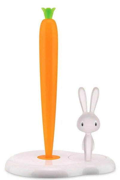 Βάση για Χαρτί Κουζίνας Bunny & Carrot ASG42 W 20,2x16x29,4cm White-Orange Alessi