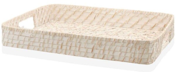 Διακοσμητικός Δίσκος 742TMA9832 6x31x40cm Beige Aberto Design