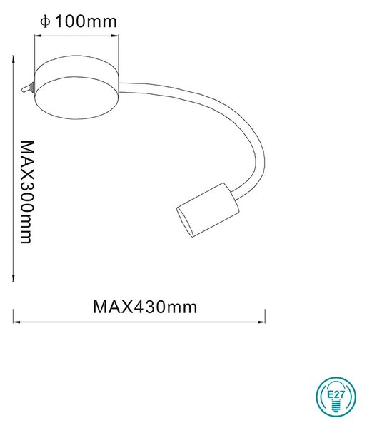 Απλίκα Globo Lighting Eddy 54010-1W Χρυσό