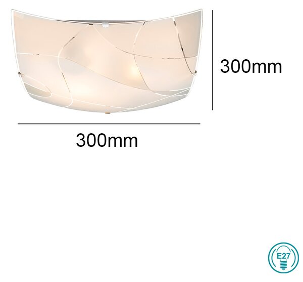 Φωτιστικό Οροφής Globo Lighting Paranja 40403-2 Λευκό