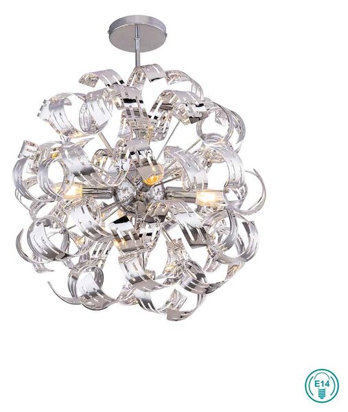 Φωτιστικό Οροφής Globo Lighting Falla 51505-4D Χρώμιο