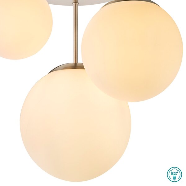 Κρεμαστό Φωτιστικό Globo Lighting Joel 1581-3DR Νίκελ Ματ
