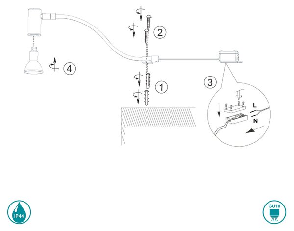 Απλίκα Μπάνιου Trio Lighting Giada 283400106 Χρώμιο