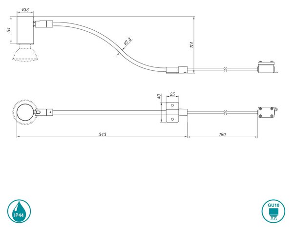 Απλίκα Μπάνιου Trio Lighting Giada 283400106 Χρώμιο