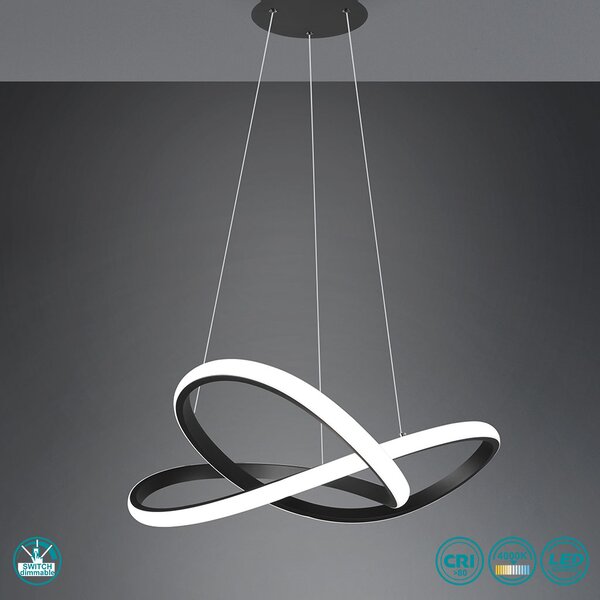Φωτιστικό Κρεμαστό RL Lighting Course R32051432 Μαύρο Ματ (4000K)