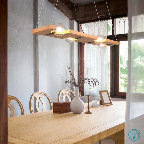 Φωτιστικό Κρεμαστό Ράγα Trio Lighting Tailor 314300430 Ξύλο