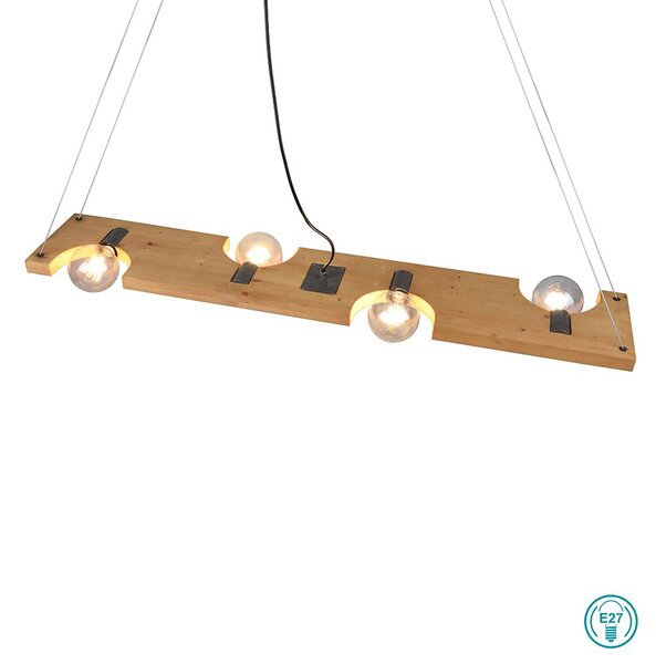 Φωτιστικό Κρεμαστό Ράγα Trio Lighting Tailor 314300430 Ξύλο