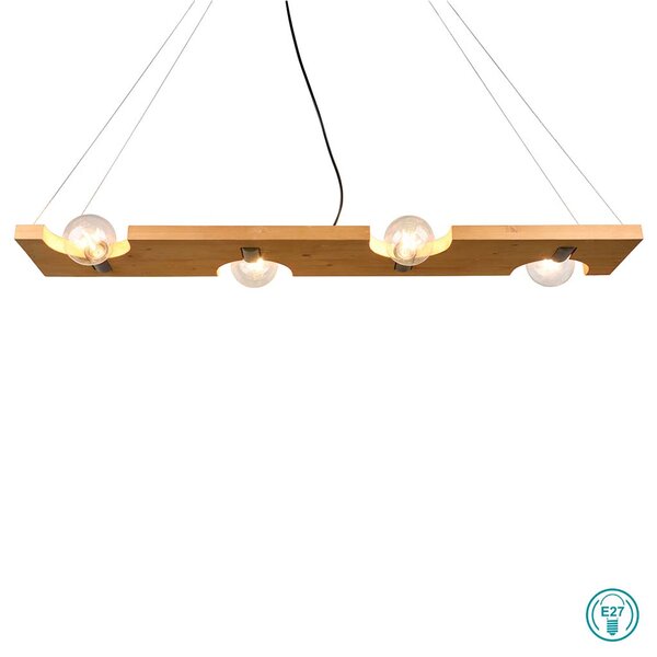 Φωτιστικό Κρεμαστό Ράγα Trio Lighting Tailor 314300430 Ξύλο