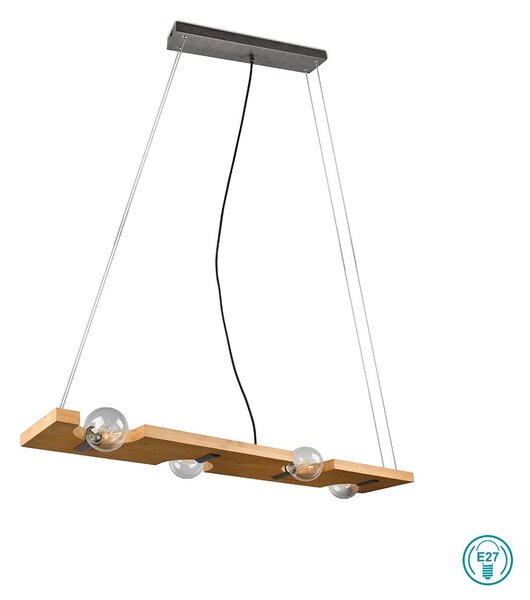 Φωτιστικό Κρεμαστό Ράγα Trio Lighting Tailor 314300430 Ξύλο