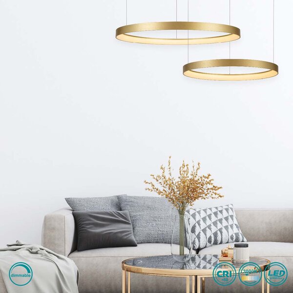 Φωτιστικό Κρεμαστό Home Lighting Amaya 77-8149 Χρυσό Ματ Dimmable