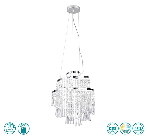 Φωτιστικό Κρεμαστό RL Lighting Pomp R37341106 D38 Χρώμιο