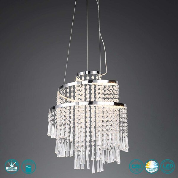 Φωτιστικό Κρεμαστό RL Lighting Pomp R37341106 D38 Χρώμιο